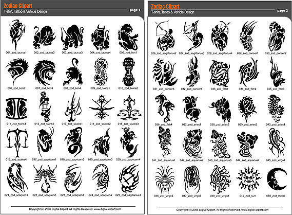 Lizard Tattoo Designs Tribal Zodiac. PDF - catalog.