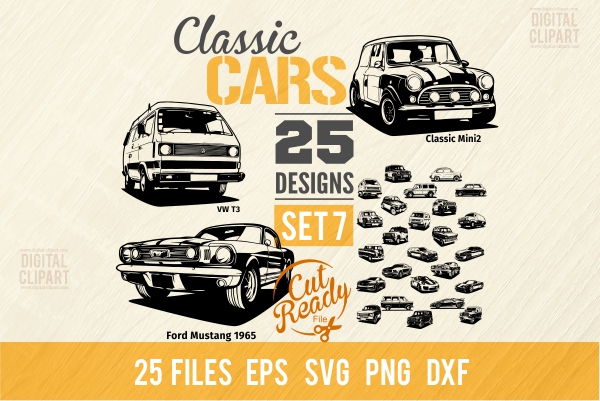 Classic Cars Bundle SVG