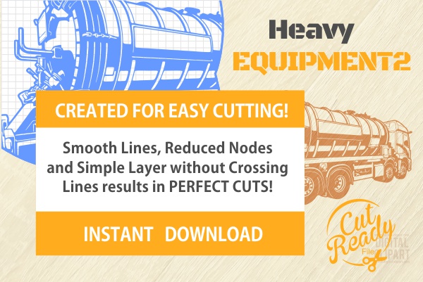 Heavy Equipment Cuttable files, cricut files, cut svg, cnc clipart