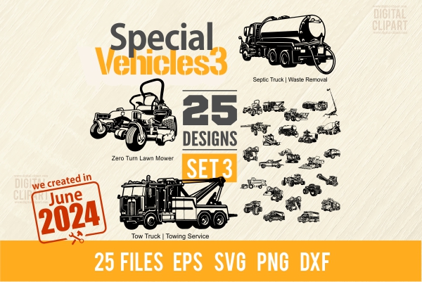 Special Vehicles Bundle SVG
